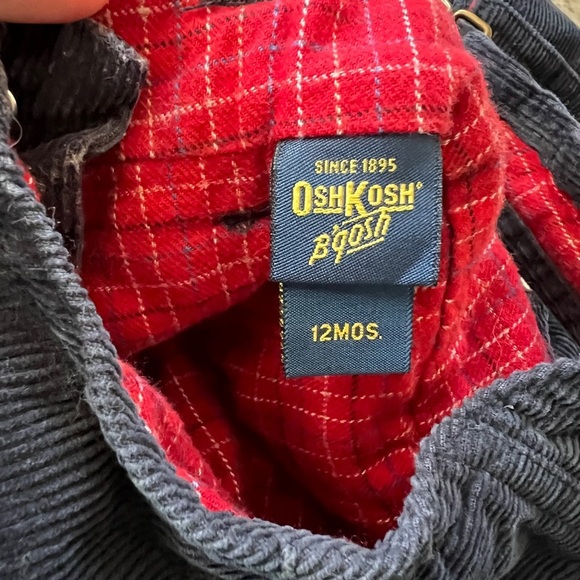 Vintage Oshkosh Y2K Flannel-lined Corduroy Overalls - Picture 5 of 5